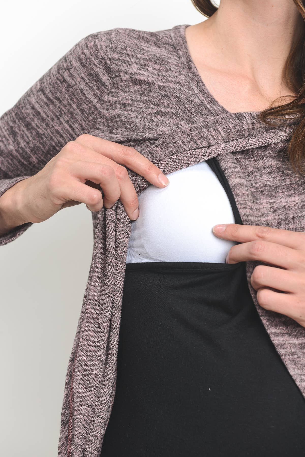 Hello Miz - Venta al por mayor Camiseta de lactancia - Top de maternidad y lactancia de manga larga bajo tulipán13