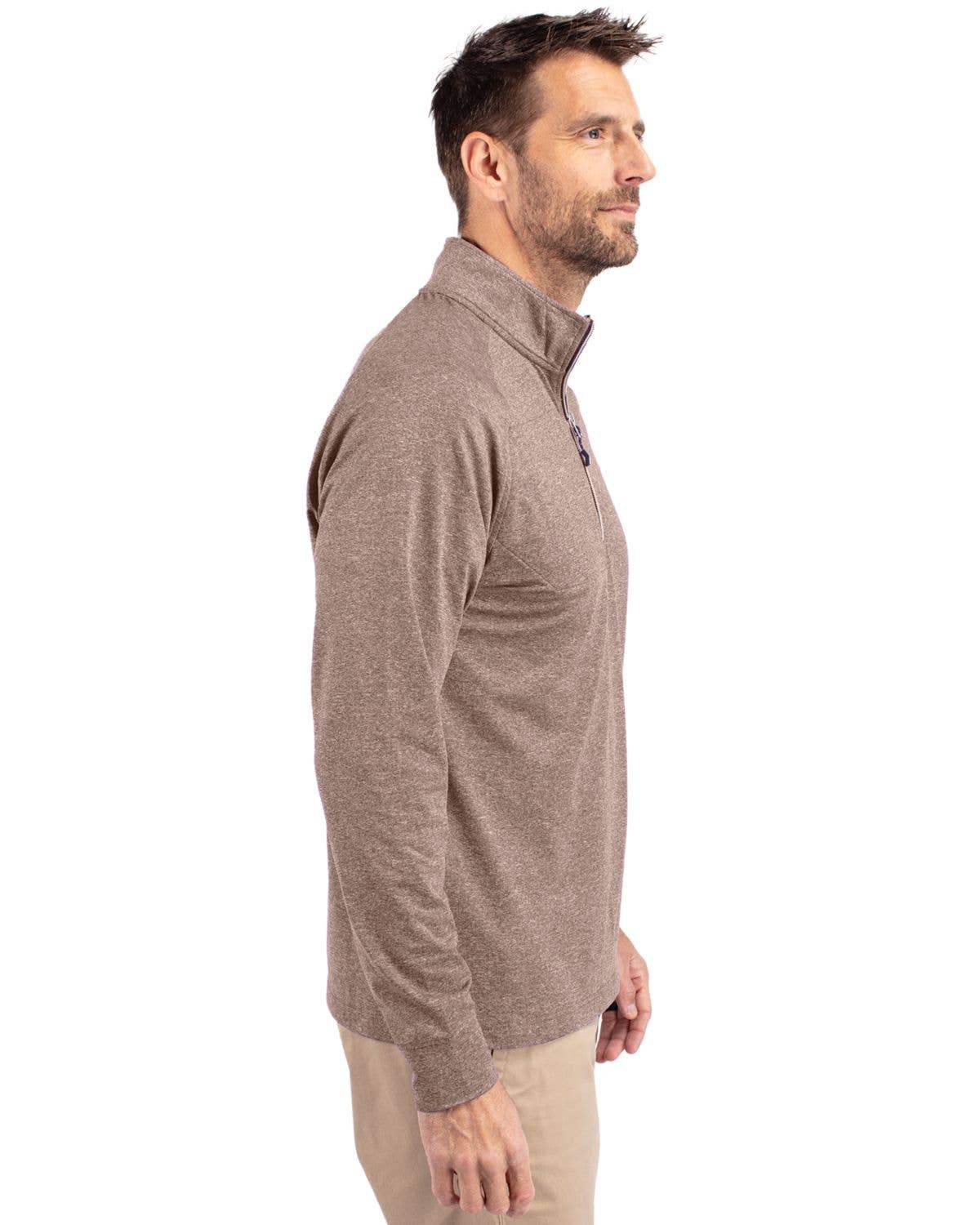 Cutter & Buck - Wholesale Sweatshirt - Men's - Cutter & Buck Adapt Eco Knit Heather Mens 1/4 Zip Pullover20