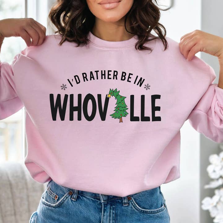 Prefiro Estar Na Whoville Shirt, Camisa de Campismo de Natal por atacado de Kelli's Creations