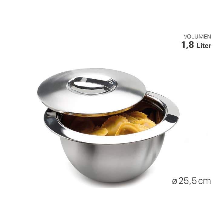 Bol thermique avec couvercle Ø 26cm. 1,8l pour la vente par Karl Weis