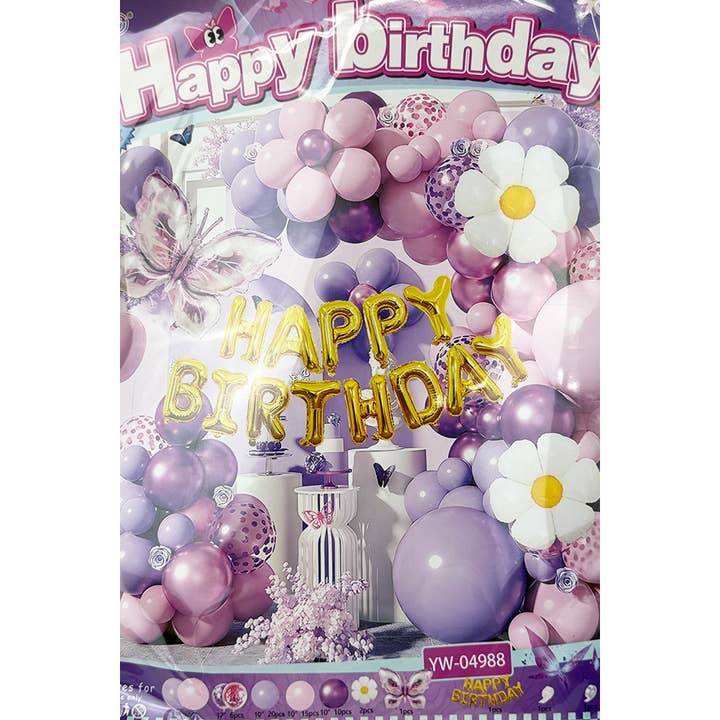 MIX COLOR Happy Birthday Decoration Balloon Set for wholesale on Faire3