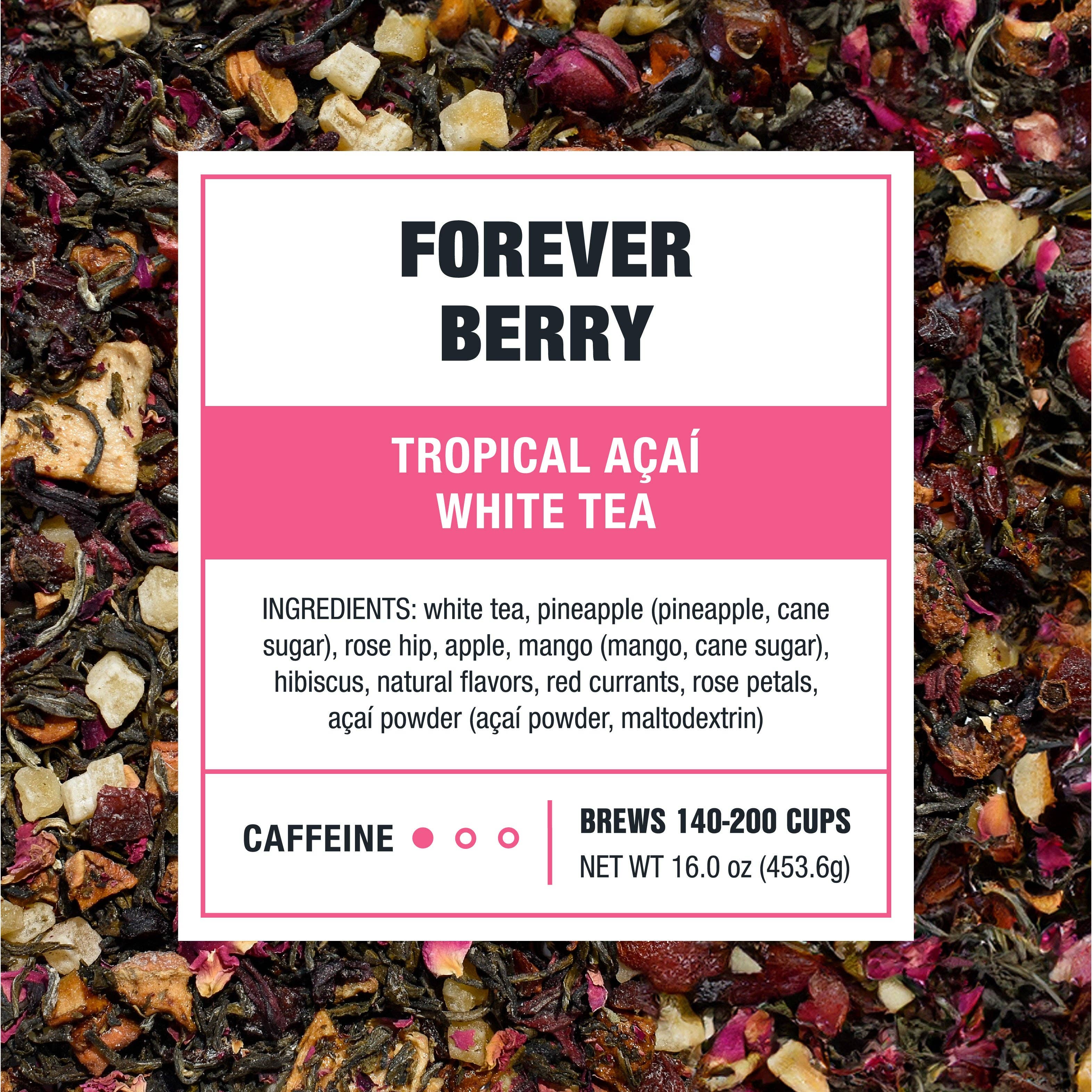 Tiesta Tea Company (loose leaf teas & accessories) - Vente Thé en vrac - Forever Berry - Thé Blanc Tropical Açaï3