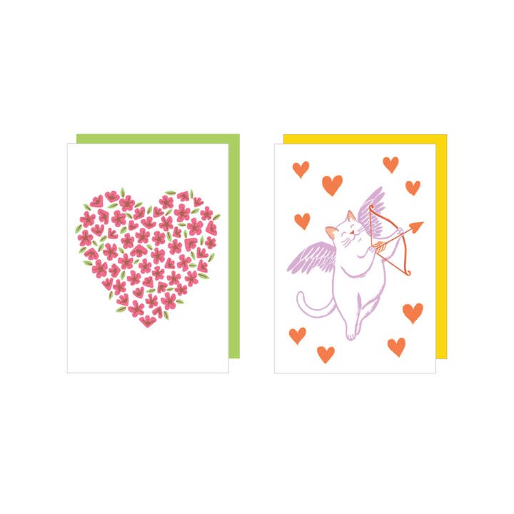 Ensemble de Cartes Mini Sweetheart pour la vente par Smudge Ink