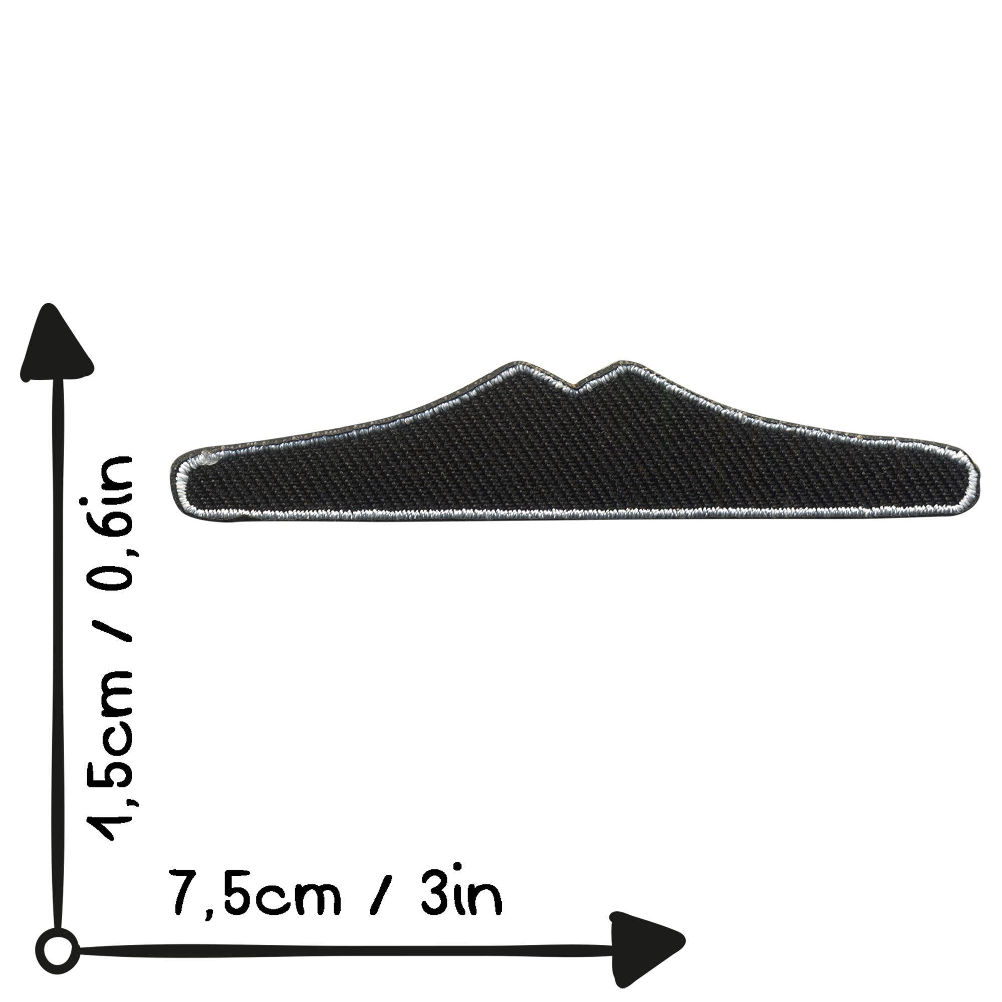 Tribal Trade GmbH - Wholesale Patch - Mustache straight slim mustache patch sticker4