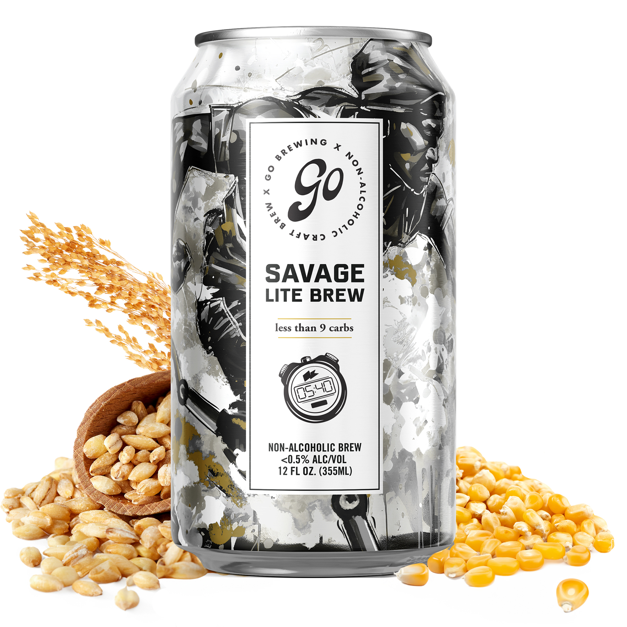 Go Brewing - Wholesale Non-Alcoholic Beer - Go Brewing Savage Lite Brew - 24 Pack - Non Alcoholic Beer0