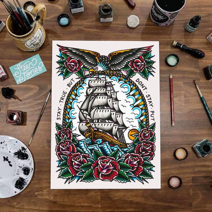 Steen Jones - Wholesale Art print - 'Stay True' Print2