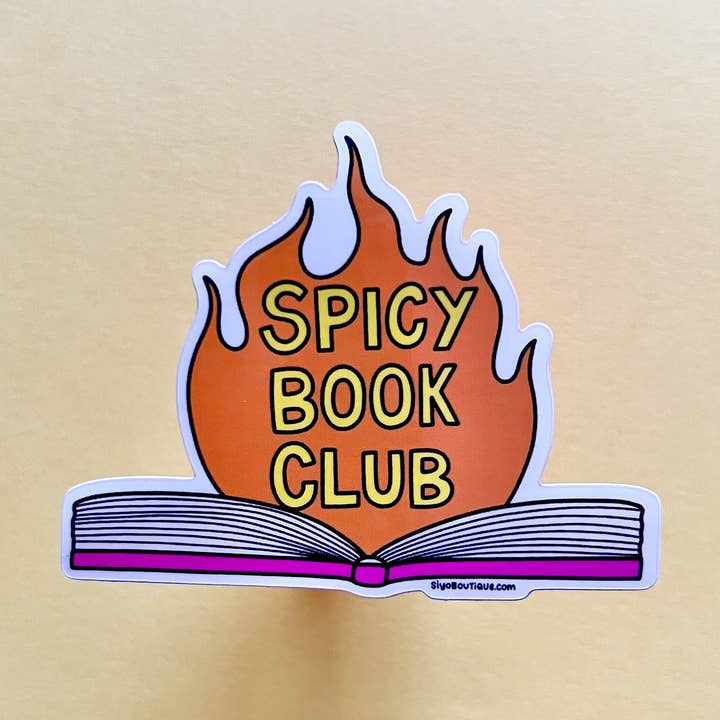 Spicy Book Club Vinyl Sticker for wholesale by Siyo Boutique