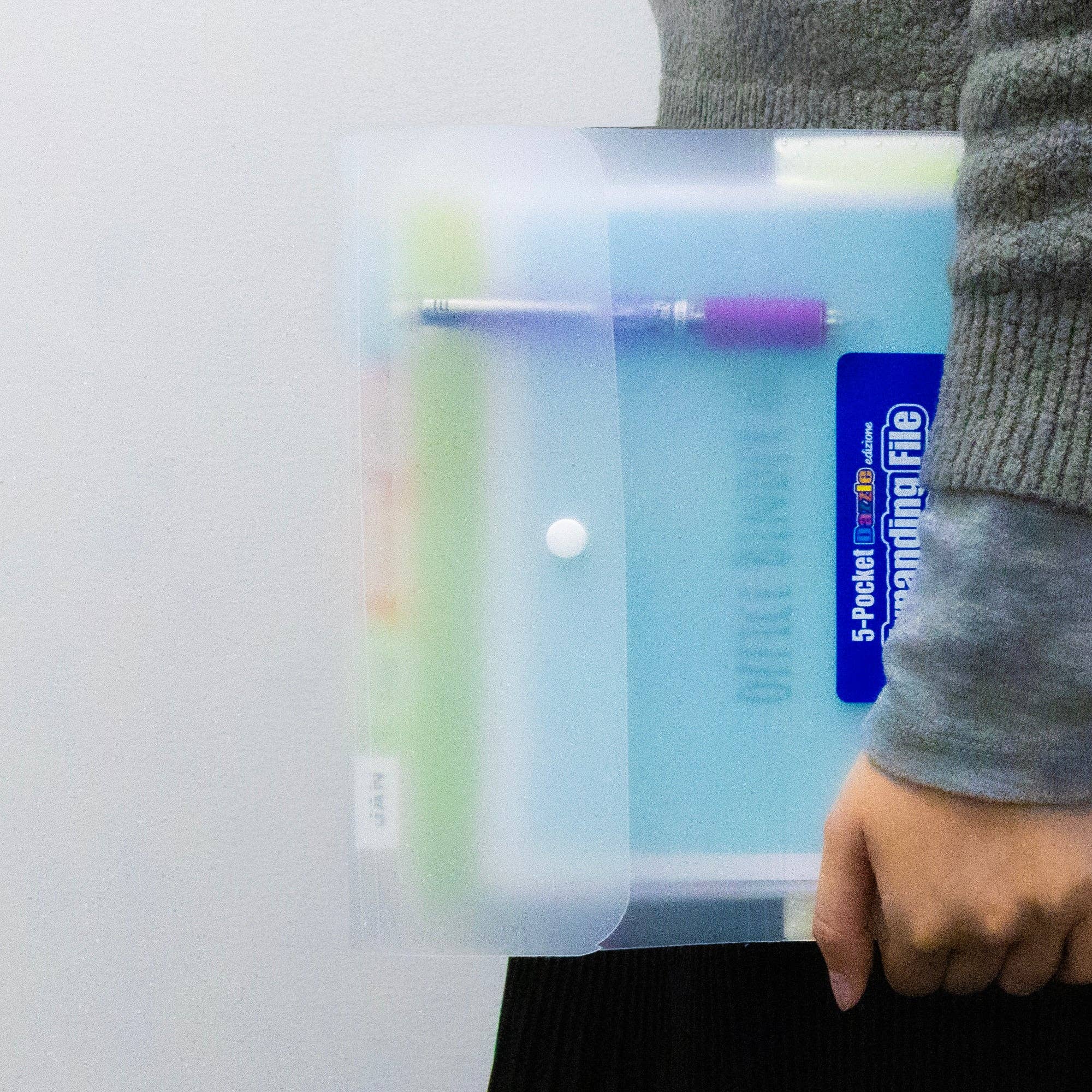 Luna Office Supply -  Everyday Essential - Wholesale Stationery/notecard set - Expanding File Folder Letter Size Vertical Poly 5-Pocket5