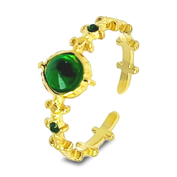 Bague réglable en zircone - YG2348E324 pour la vente par AMORINO SRL