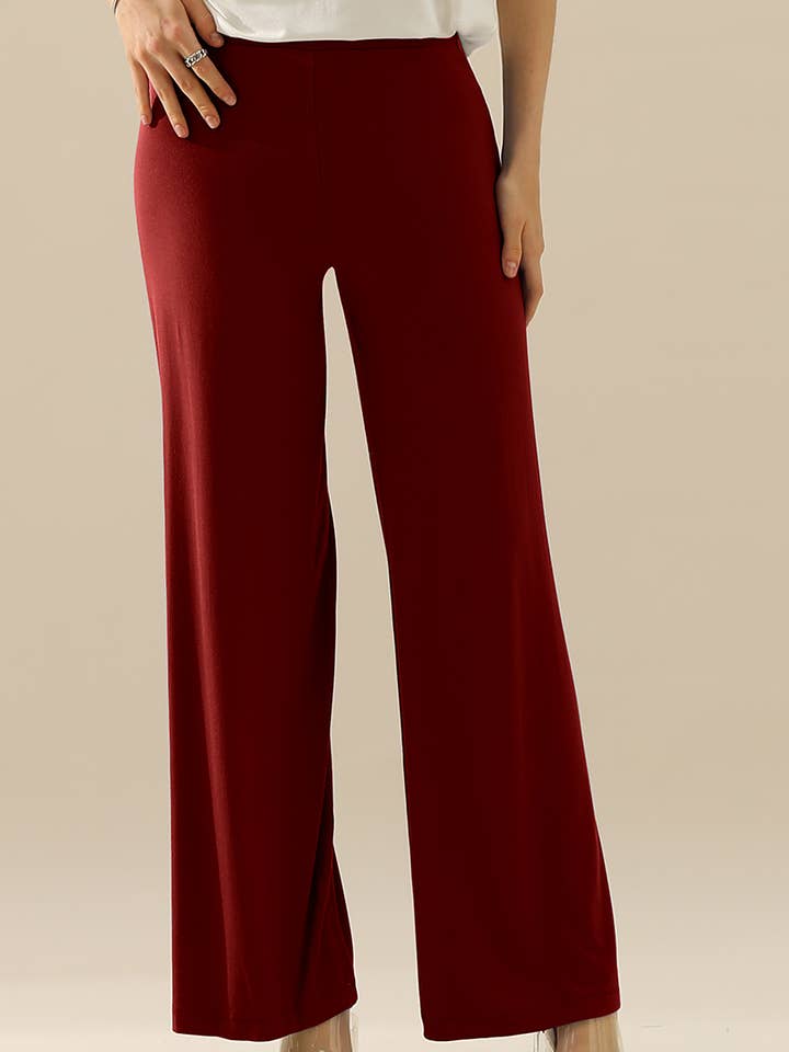 CWBLP410-P_PLUS SIZE HIGH WAIST WIDE LEG PALAZZO LOOSE PANTS for wholesale by NINEXIS