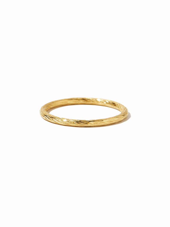 Textured Stacking Band for wholesale by Sami Jewels