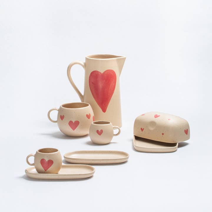 Egg Back Home - Wholesale Decorative tray - Cozy Hearts Stoneware Mini Tray Limited Edition3