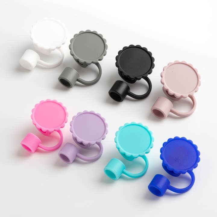 Lot de 12 bouchons floraux sublimables pour pailles pour la vente par Hogg Outfitters