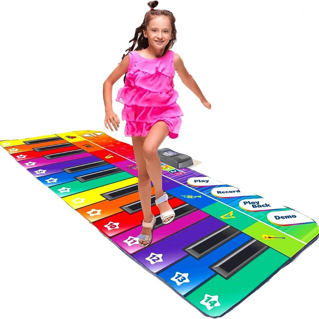Play22 - Wholesale Musical Toy - Kids & Baby - 6 ft. Floor Piano Mat for Toddlers - Giant Piano Playmat0