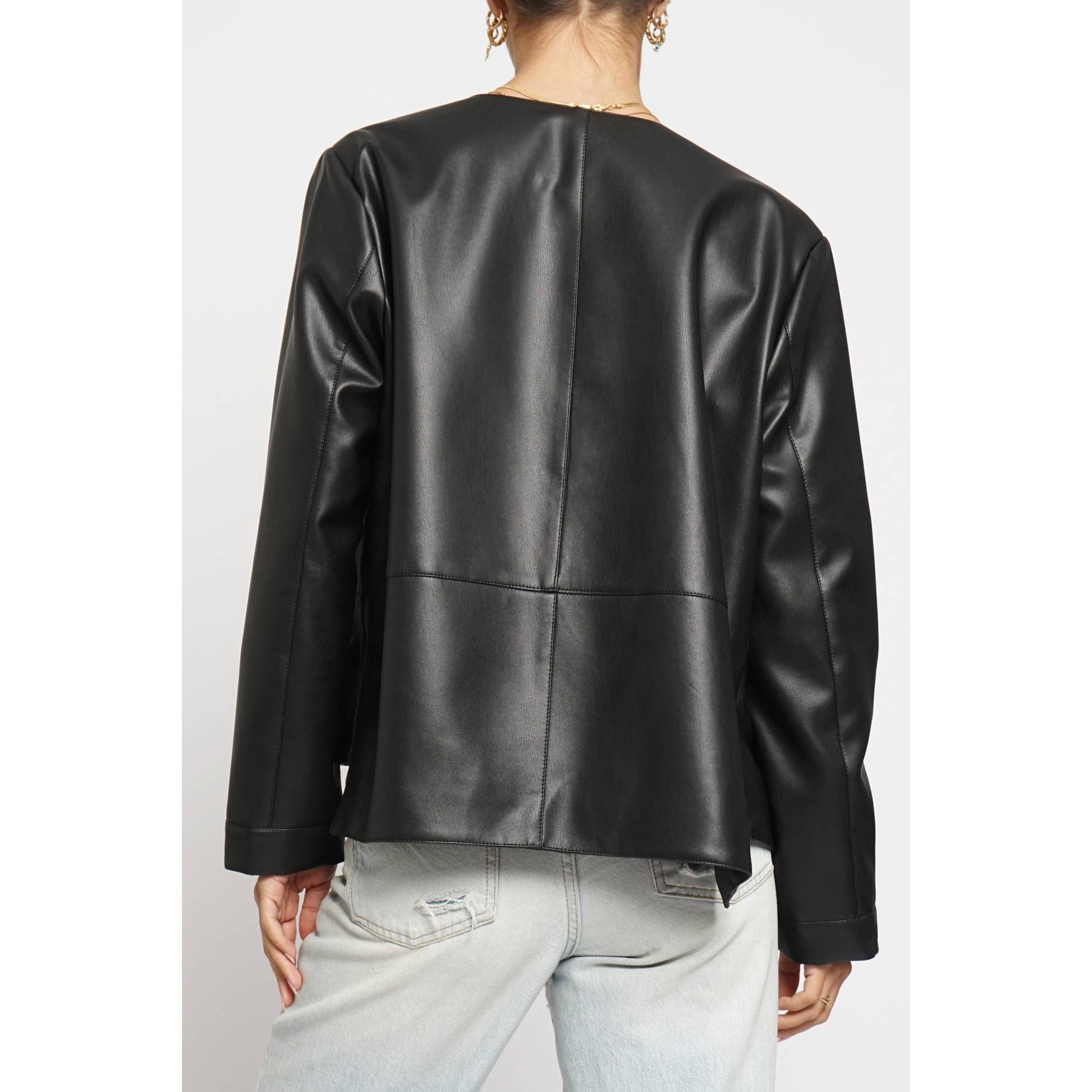 Sans Souci – Engroshandel Motorcykeljakke - Dame – KORT JAKKE I IMITERET LÆDER2