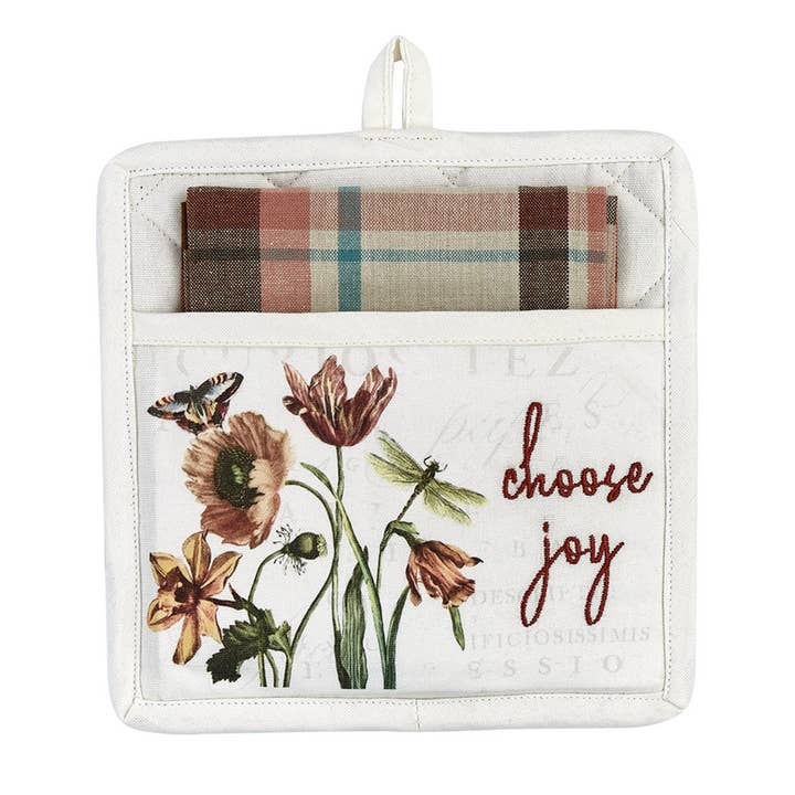 Park Designs - Wholesale Oven Mitt/Pot Holder - Antiquarian Blooms Pocket Potholder Set
