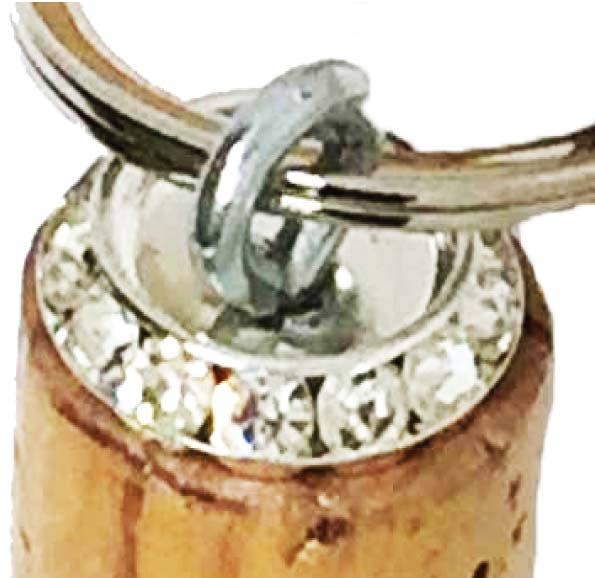 The Wine Steward LLC - Wholesale Keychain - Women's - Key Charm Rhinestone Design Keychain1