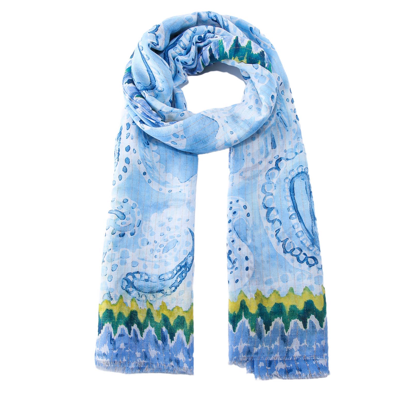 Emilie collection - Wholesale Scarf - Women's - Scarf with glitter and print2
