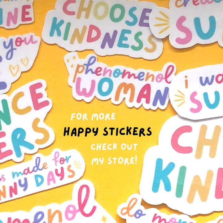 I Was Made For Sunny Days Sticker | Aesthetic Sticker | Transparent Decals for wholesale by The Colorful Place