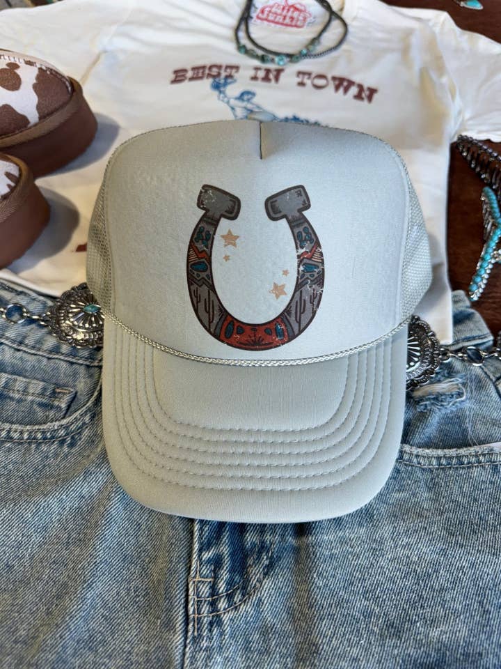 Horse Shoe Trucker Hat for wholesale by Wild Junkie