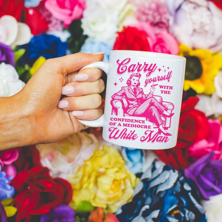 Ace the Pitmatian Co - Wholesale Coffee Mug - Mediocre White Man Coffee Mug