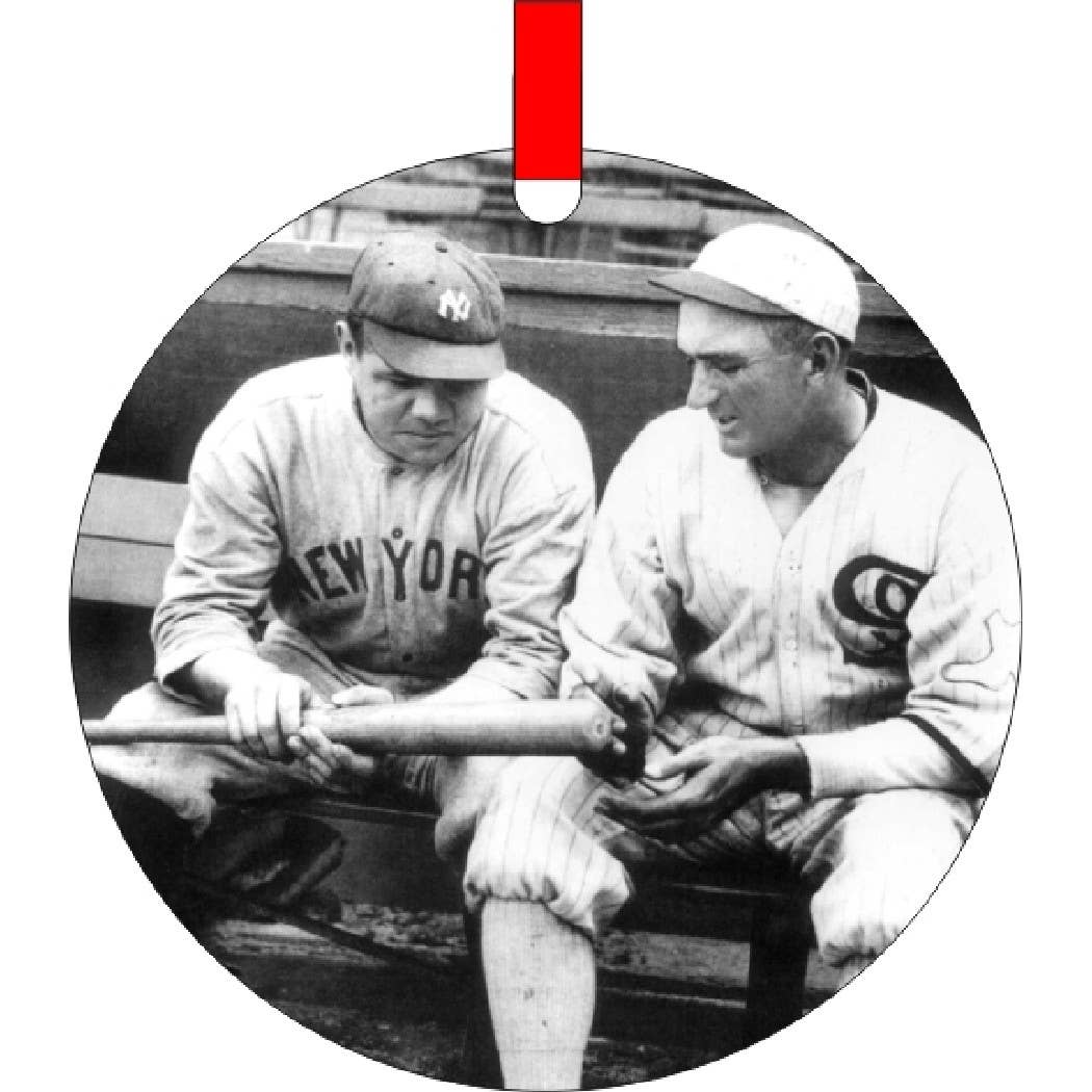 BMS BIZ - Wholesale Ornament - Shoreless JOE JACKSON And Babe Ruth Christmas Ornament0