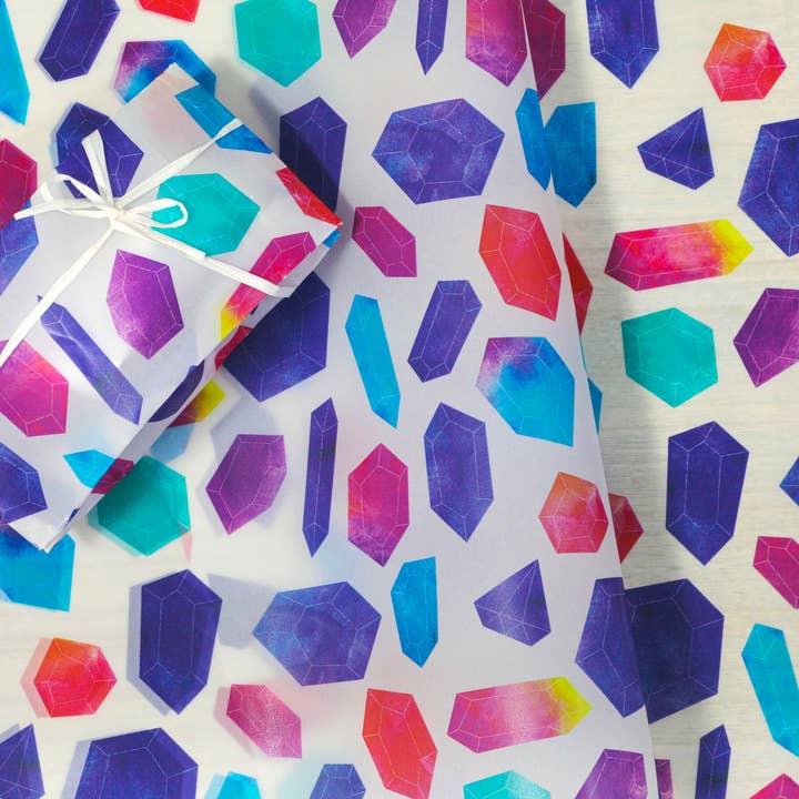Jewels Translucent Handy Size Wrapping Paper 3p for wholesale by REGARO PAPIRO