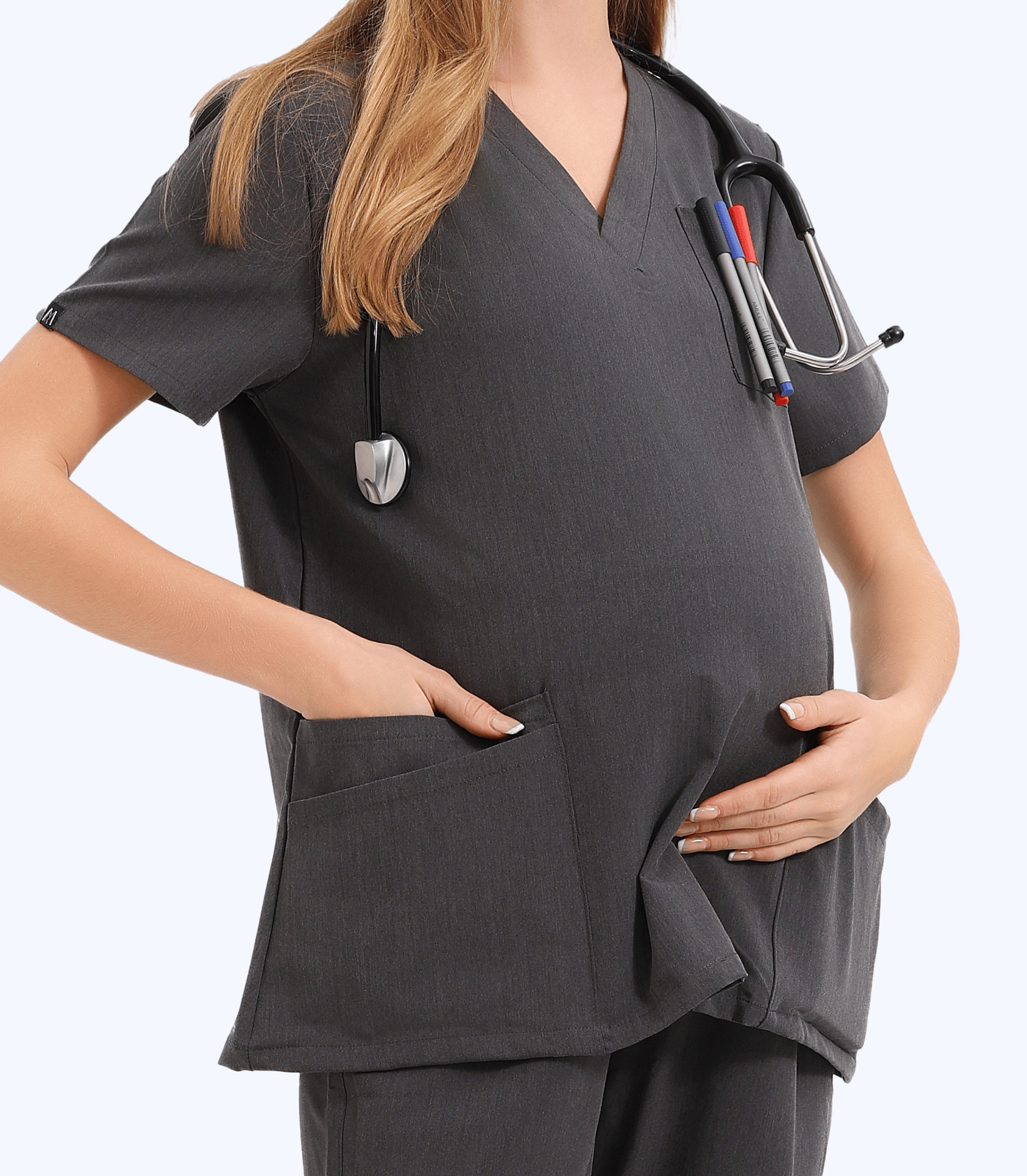 Alina Mae Maternity - Wholesale Healthcare Uniform - Women's - Maternity Scrubs Shirt for Pregnancy29