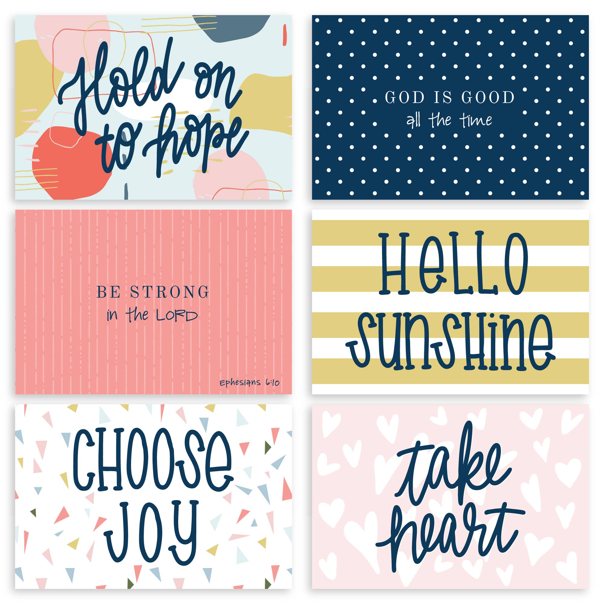 Muscadine Press - Wholesale Postcard Set - Encouraging Postcards, Set 13