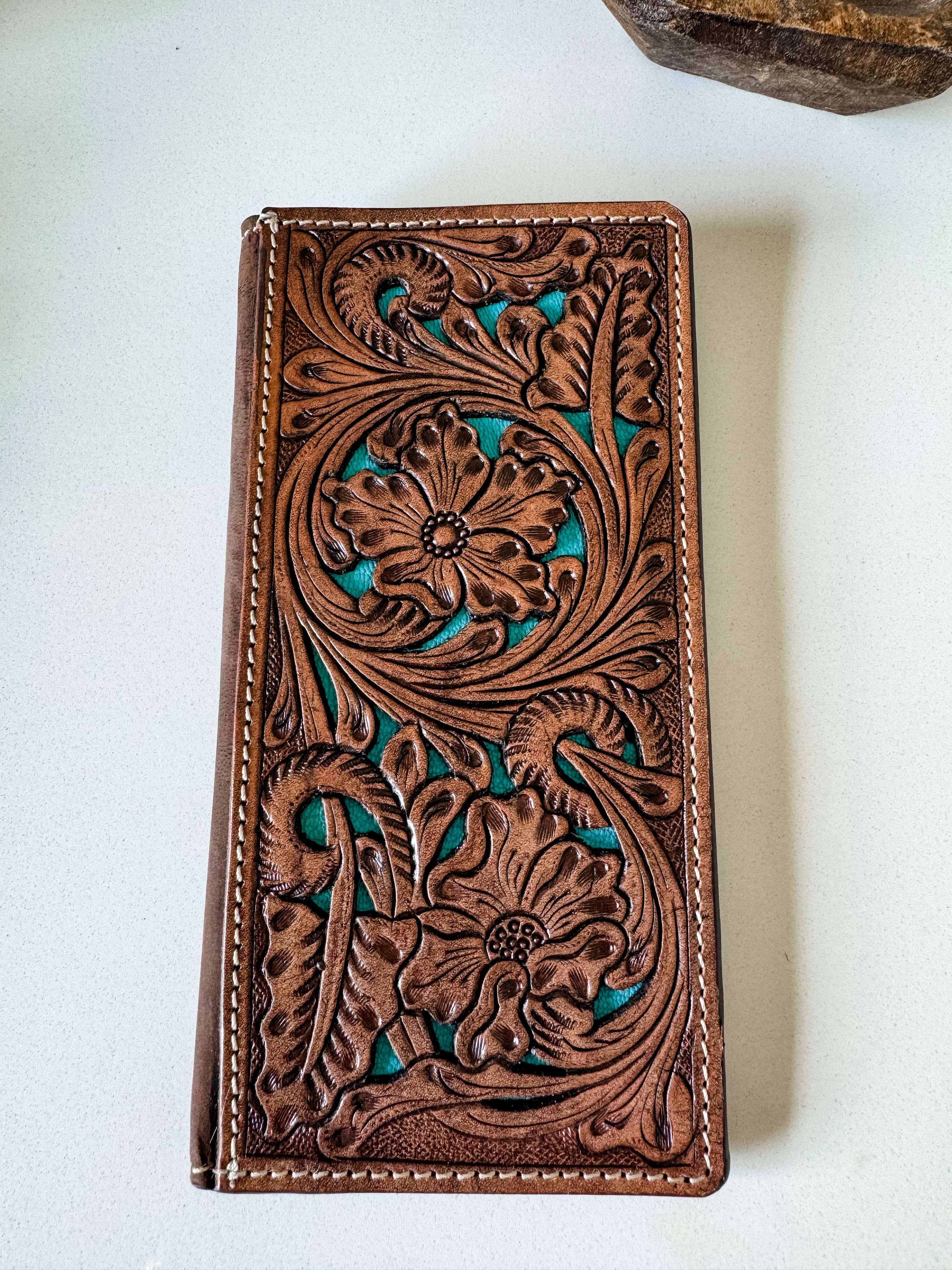 Boho Ranch Shop – wholesale Wallet – Unisex – Genuine Tooled Leather Bi-Fold Wallet9