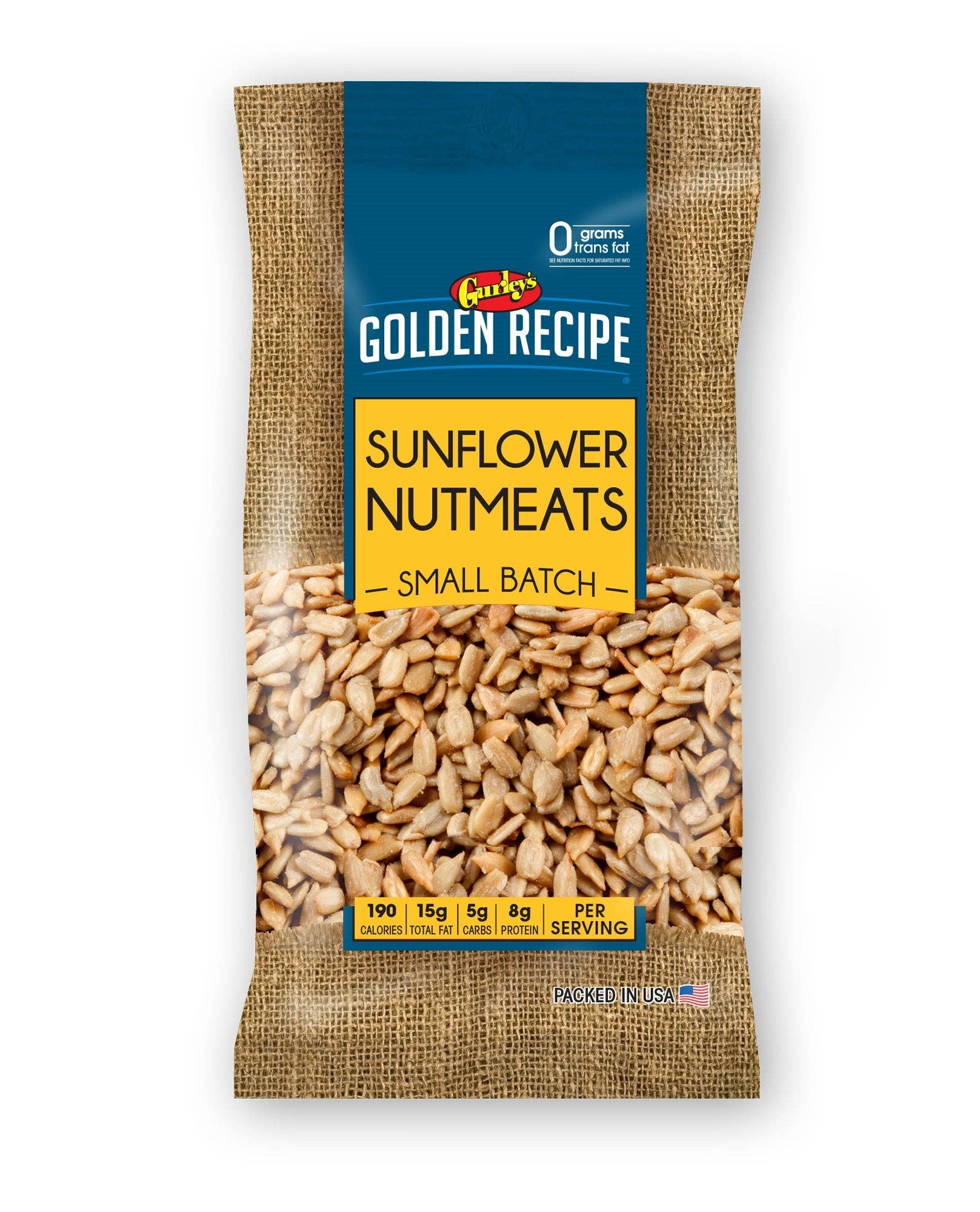 Shop The King - Wholesale Nuts - Gurley's Golden Recipe Sunflower Seed Nutmeats 6 oz0