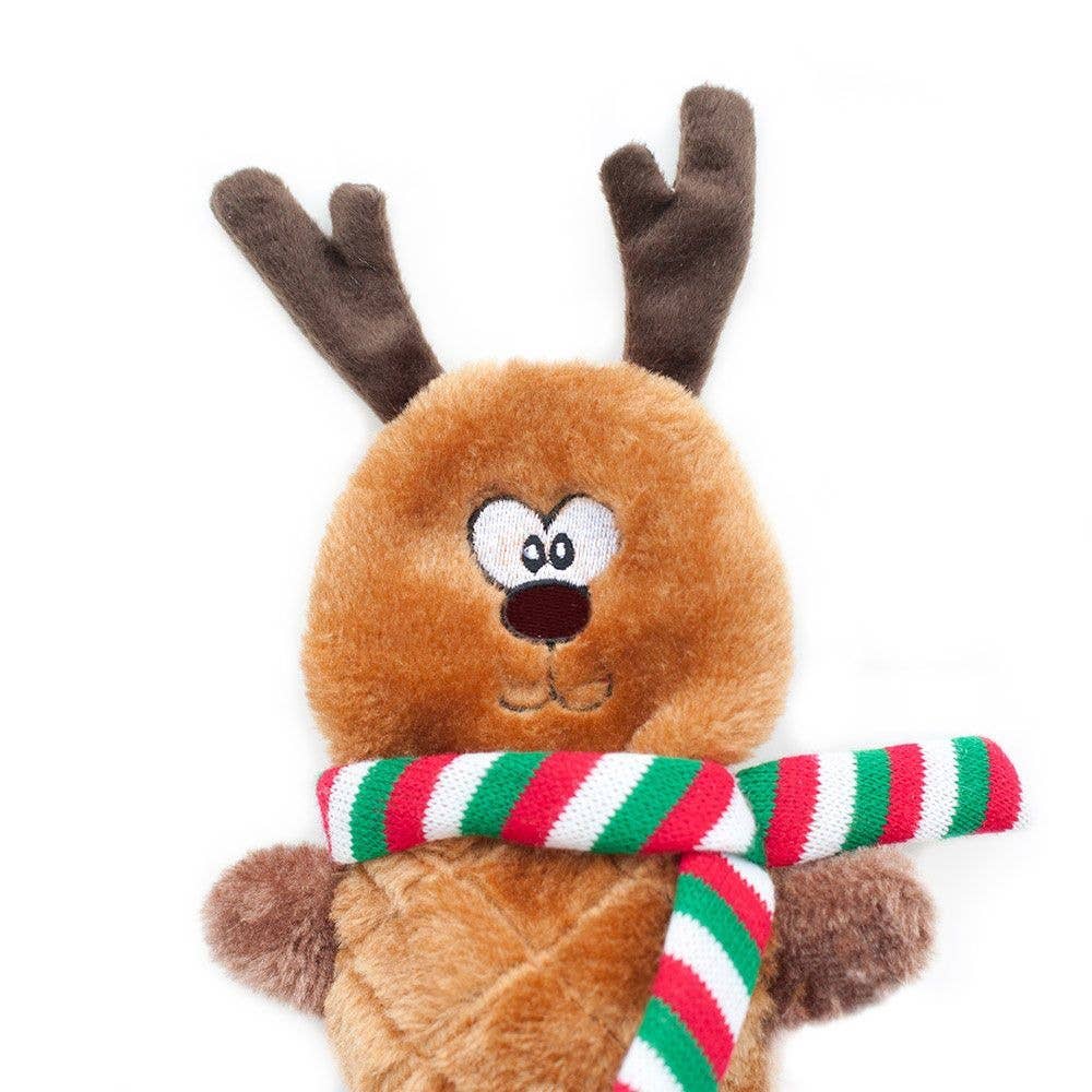 ZippyPaws - Wholesale Pet Plush Toy - Dog - Holiday Jigglerz® - Reindeer - Christmas Dog Toy1
