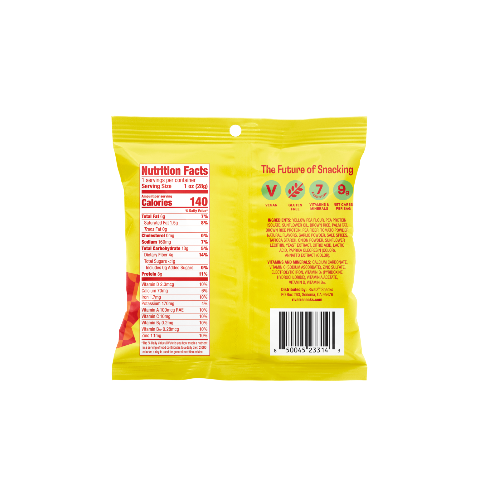 Rivalz Snacks - Wholesale Puffed Snack - Late Night Pizza1