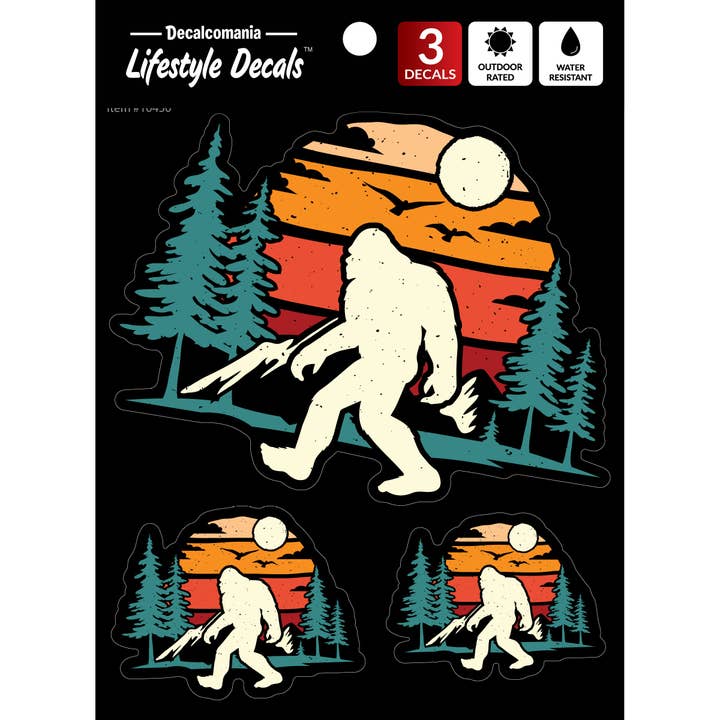 Sasquatch Bigfoot Forest Car Sticker Decal for wholesale by Decalcomania