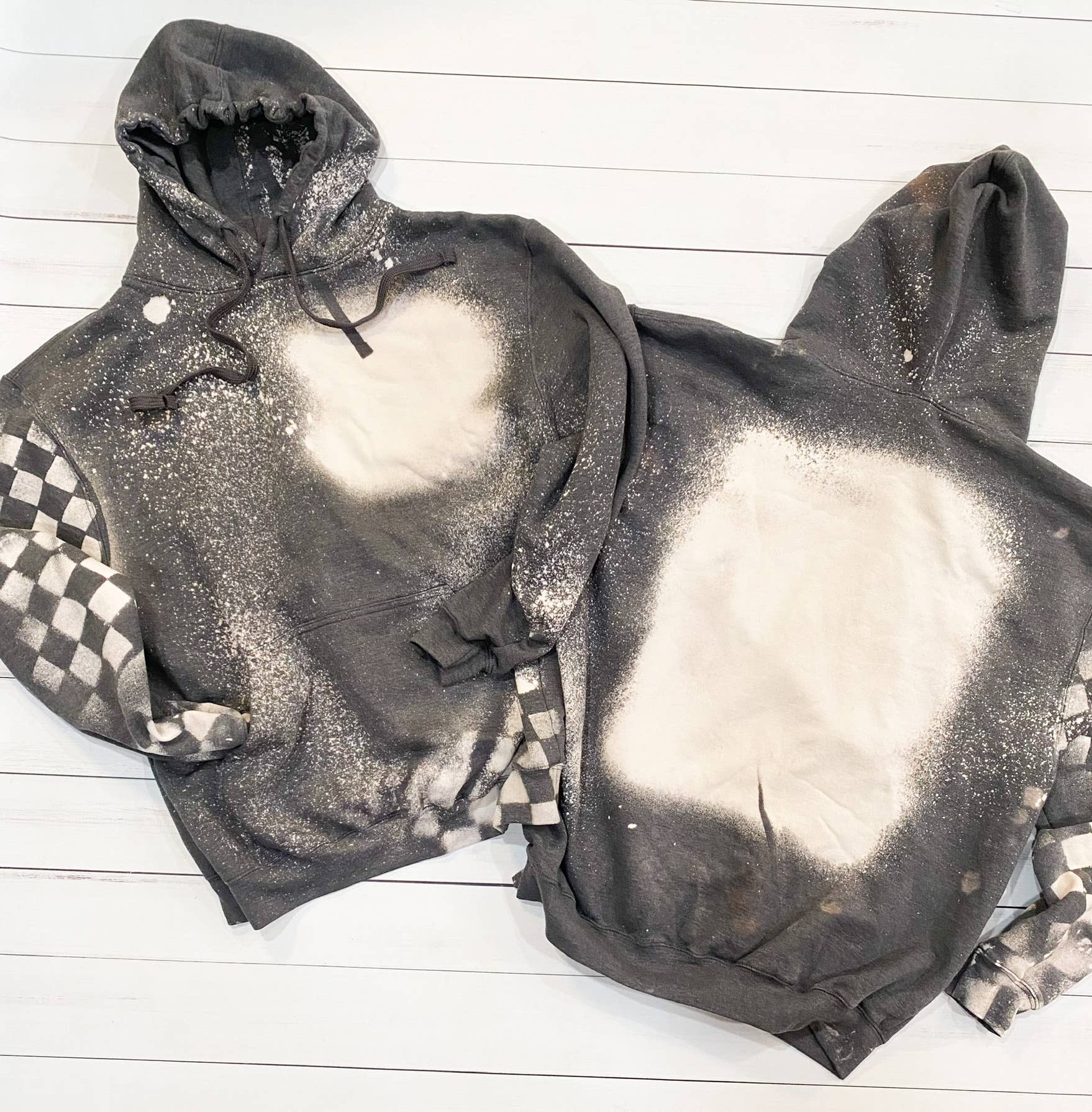 Teeseplease – Hoodie – Mulher por atacado – Capuz de bolso corrida branqueado