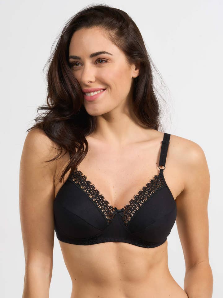 Spiman - Wholesale Bra - Women's - 100% cotton bra with macrame' inserts0