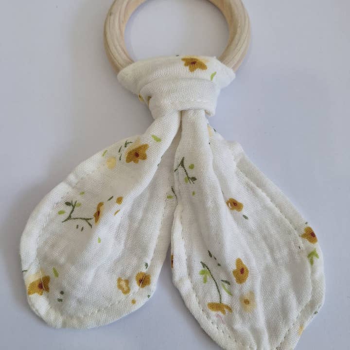 Cotton Socks - Wholesale Teether (Not Clip-On) - Baby - MC-04 Organic Cotton Muslin Teether 16 cm x 8 cm16