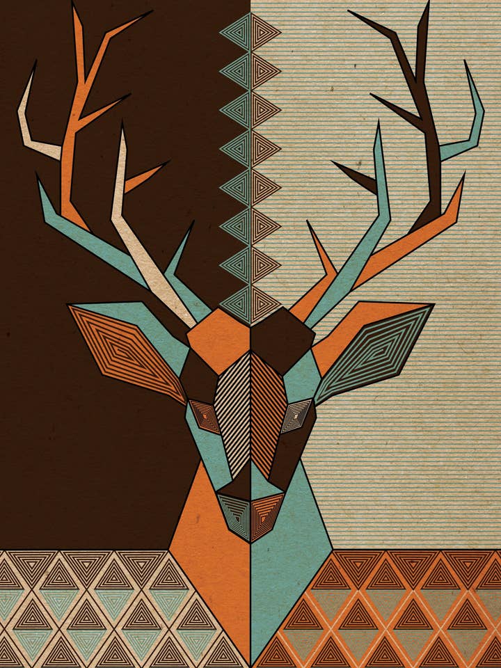 Imprimé cerf pour la vente par Lucky Skye Graphics