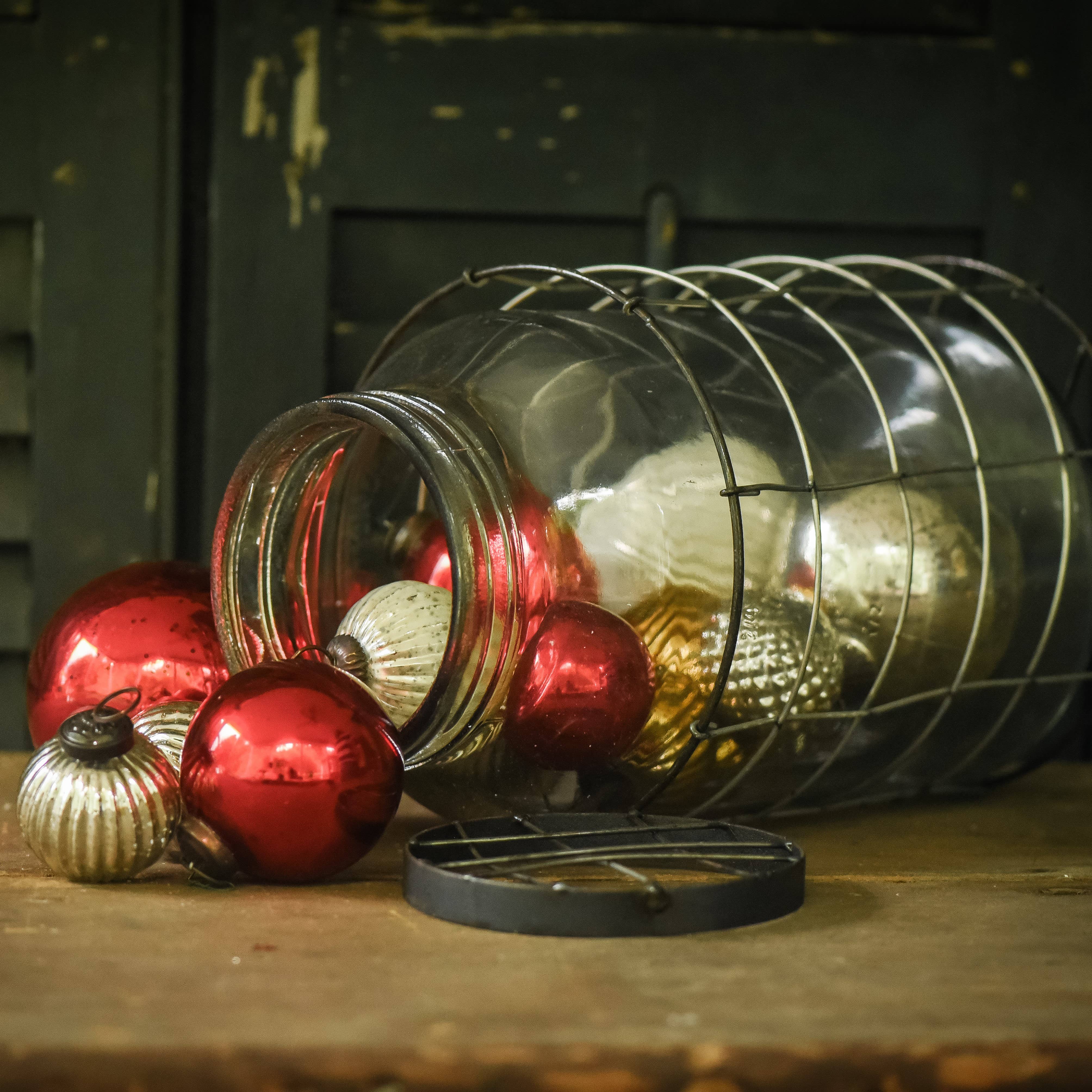 Ragon House - Wholesale Ornament - 3" RED KUGEL ORNAMENT4