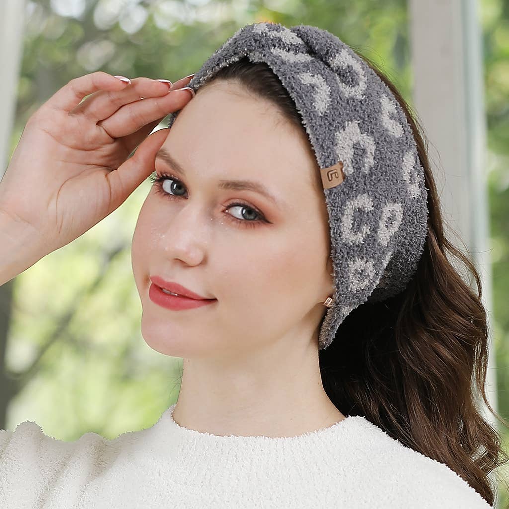 Leopard Pattern Twist Knot Headband  for wholesale on Faire1