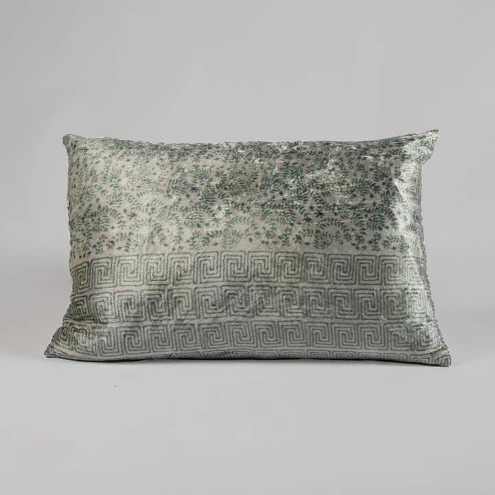 Handblock Printed Lumbar Pillow with Insert - 16 x 24 inch for wholesale by Artisaga