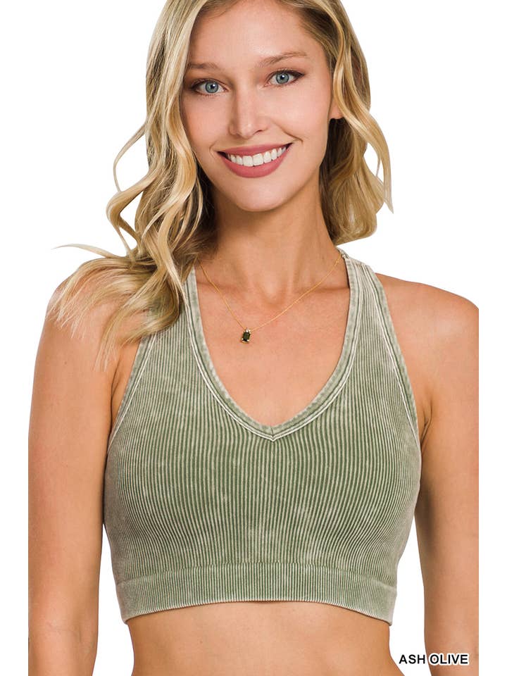 42POPS - Wholesale Tank Top - Women's - `.42POPS Premium Washed Seamless Rib Crop Tank64