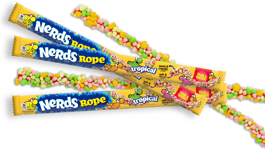 Royal Wholesale - Wholesale Hard Candy - Wonka Tropical Nerds Rope 24ct0