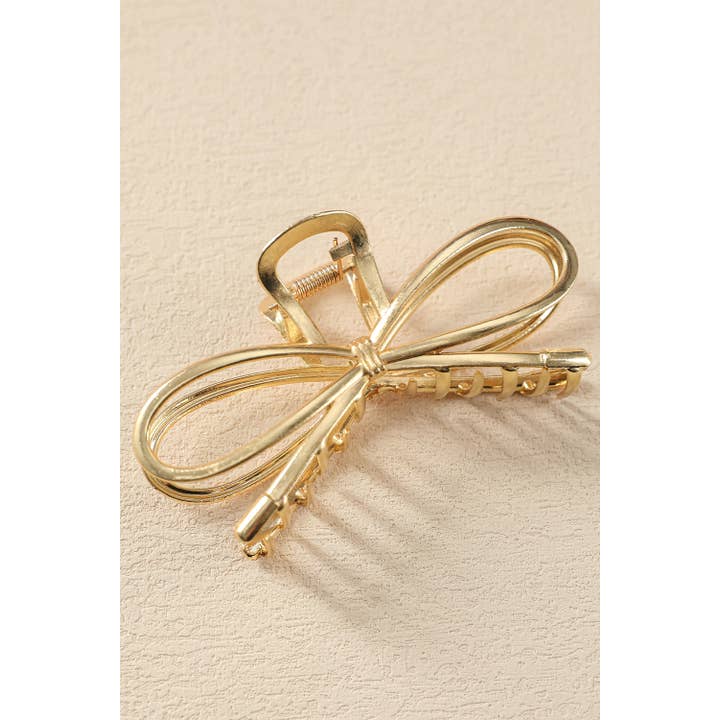 Gold LDC Bowknot Shape Claw Clip for wholesale on Faire