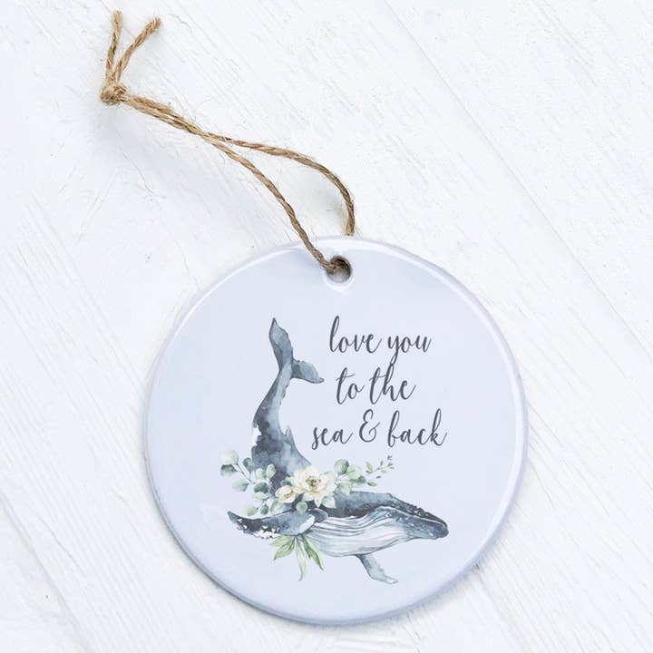 Love Whale - Ornament for wholesale by Cottage Shore