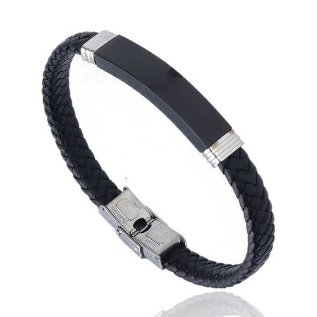 Svart Elite Stålarmband för wholesale av Las Joyas de Amanda