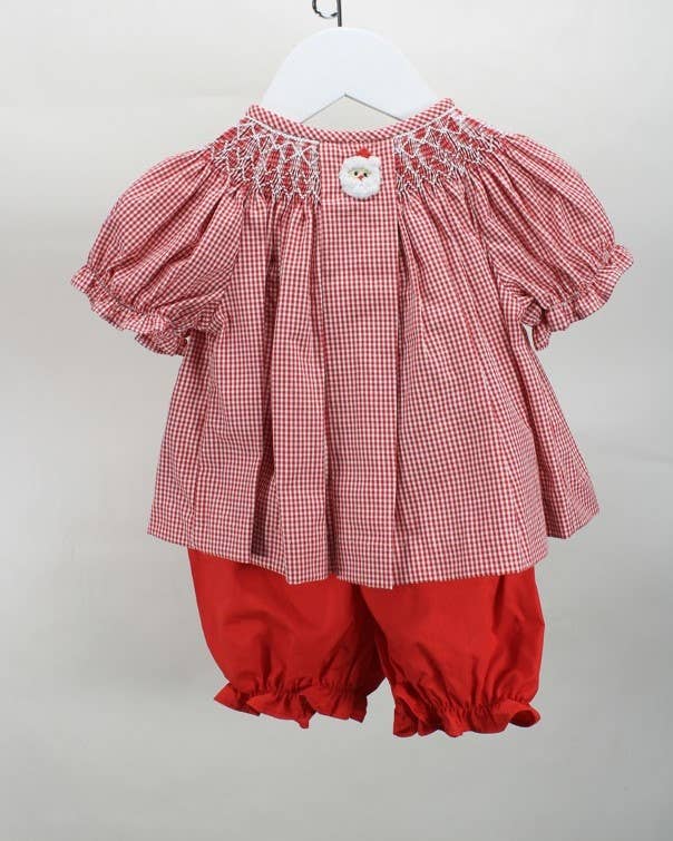 Baby Blessings Clothing - Wholesale Clothing Set - Baby - Audrey White & Red Santa Set