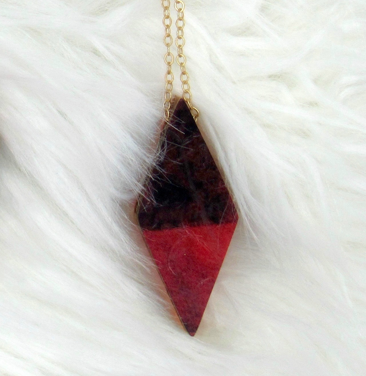 Après Ski Jewelry – wholesale Hänge-/berlockhalsband – Dubbel Diamond Ski Halsband - guldpläterad0