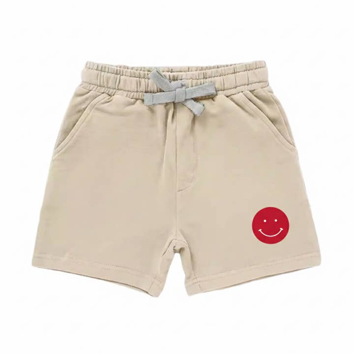 French Terry Shorts - Smiley for wholesale by bug + bean kids