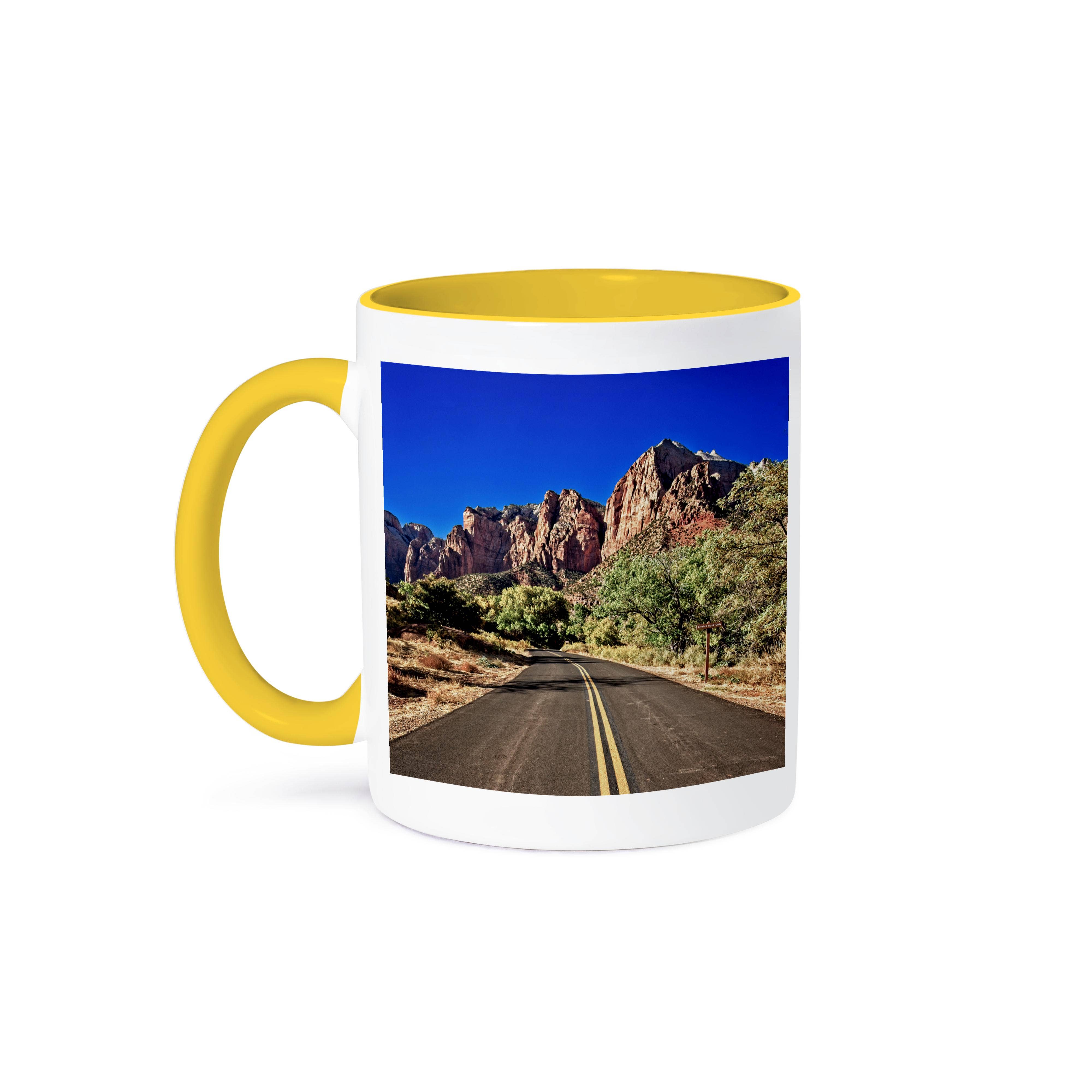 3dRose - Wholesale Coffee Mug - 3dRose, Road into the mountains at Zion National Park, Mug0